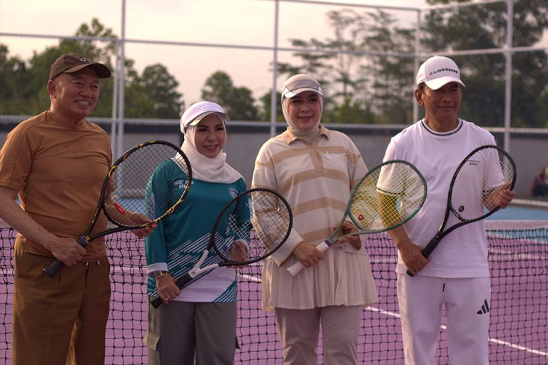 BINDA Kalsel Resmikan Lapangan Tenis, Dorong Kebugaran dan Kekompakan Personel