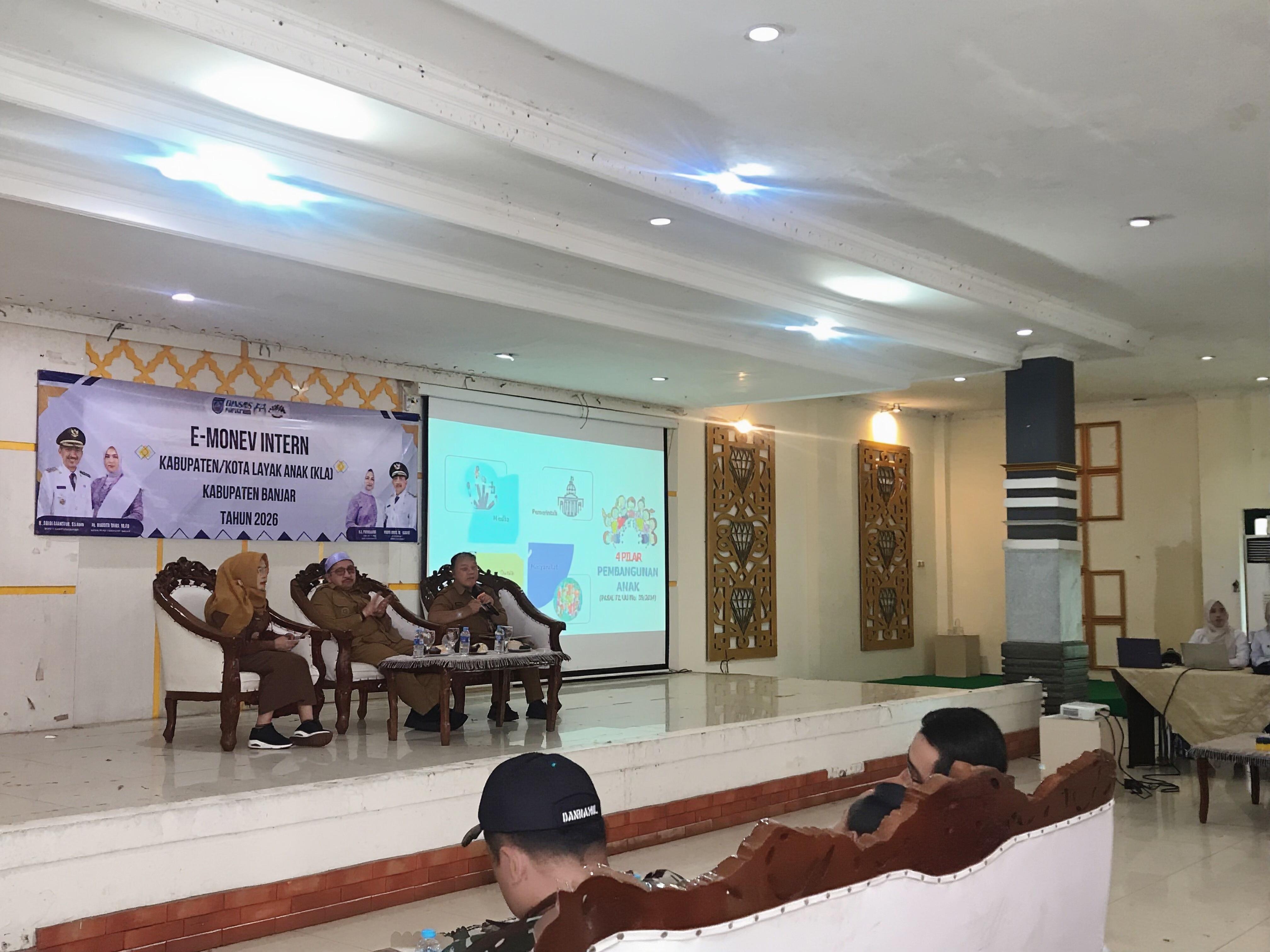 E-Monev KLA 2026 Digelar, Pemkab Banjar Terus Dorong Terwujudnya Kabupaten Layak Anak