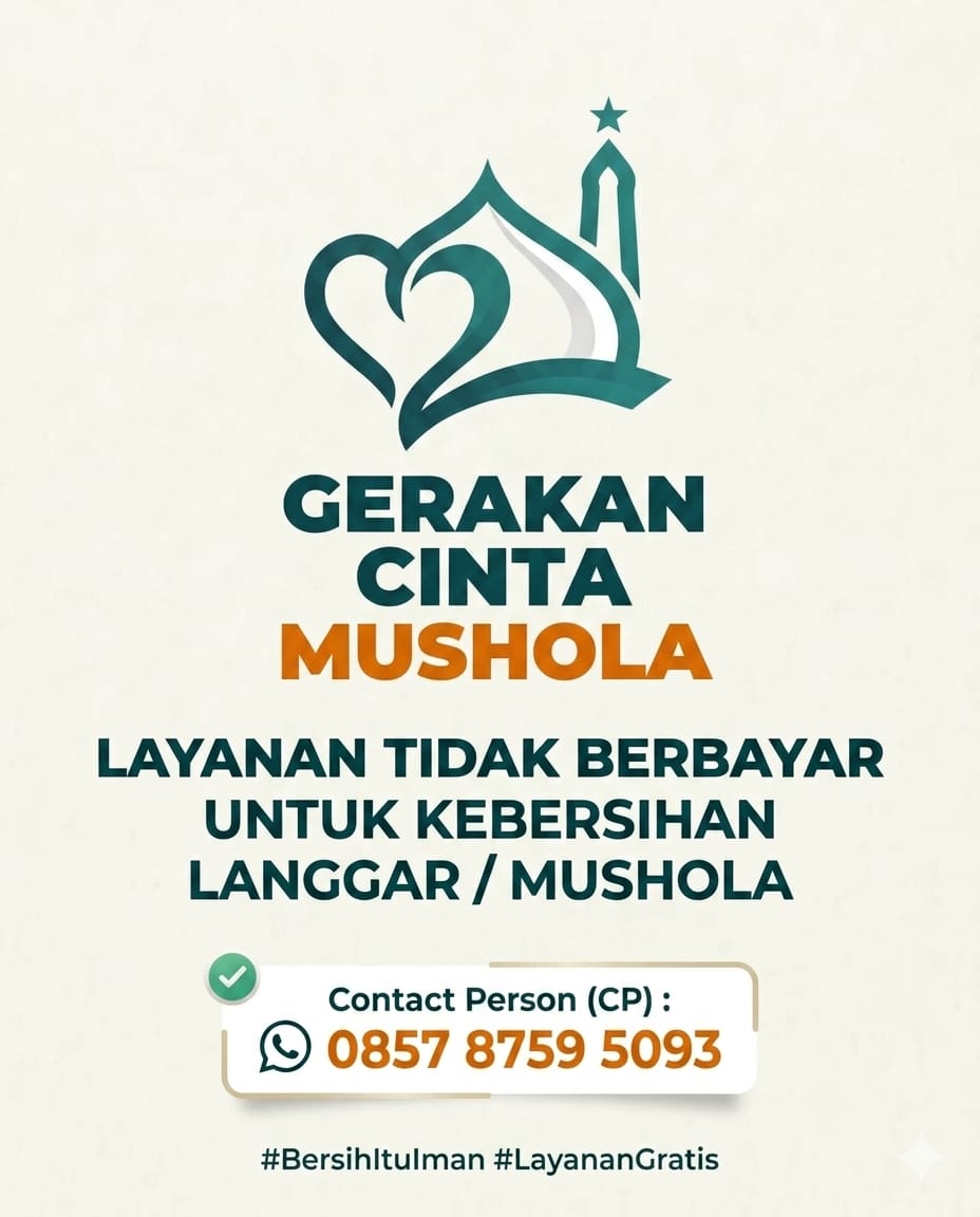 USUNG KONSEP MUSHOLA PRIME, SETYO PAMUJI PIMPIN REHAB LANGGAR AL-INAYAH MARTAPURA & LUNCURKAN GERAKAN CINTA MUSHOLA