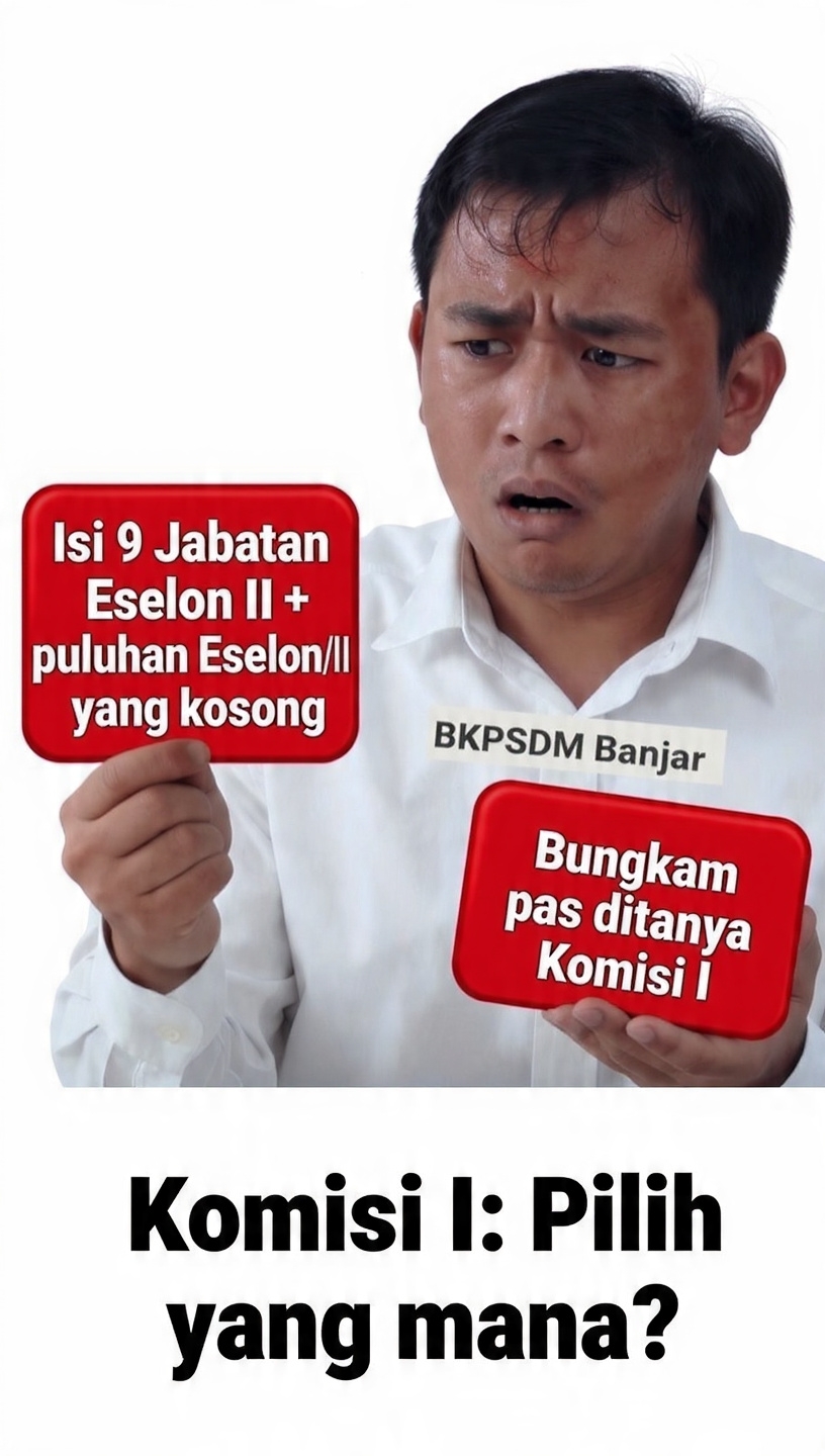 Komisi I DPRD Banjar Soroti 9 Jabatan Kepala Dinas Masih Diisi Plt, Desak BKPSDM Segera Lakukan Pengisian