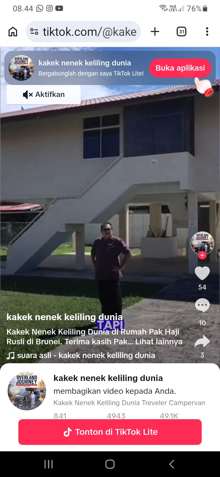 VIRAL! "Kakek Nenek Keliling Dunia", Pasangan Lansia Bikin Netizen Baper di TikTok